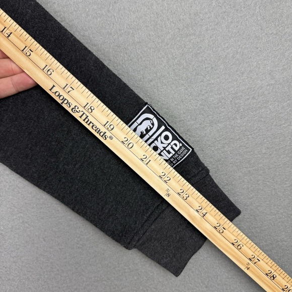 Ecko Unltd Gray Zip-Up Hoodie with Logo Mens Size Small Skater Y2K Style - Picture 10 of 10